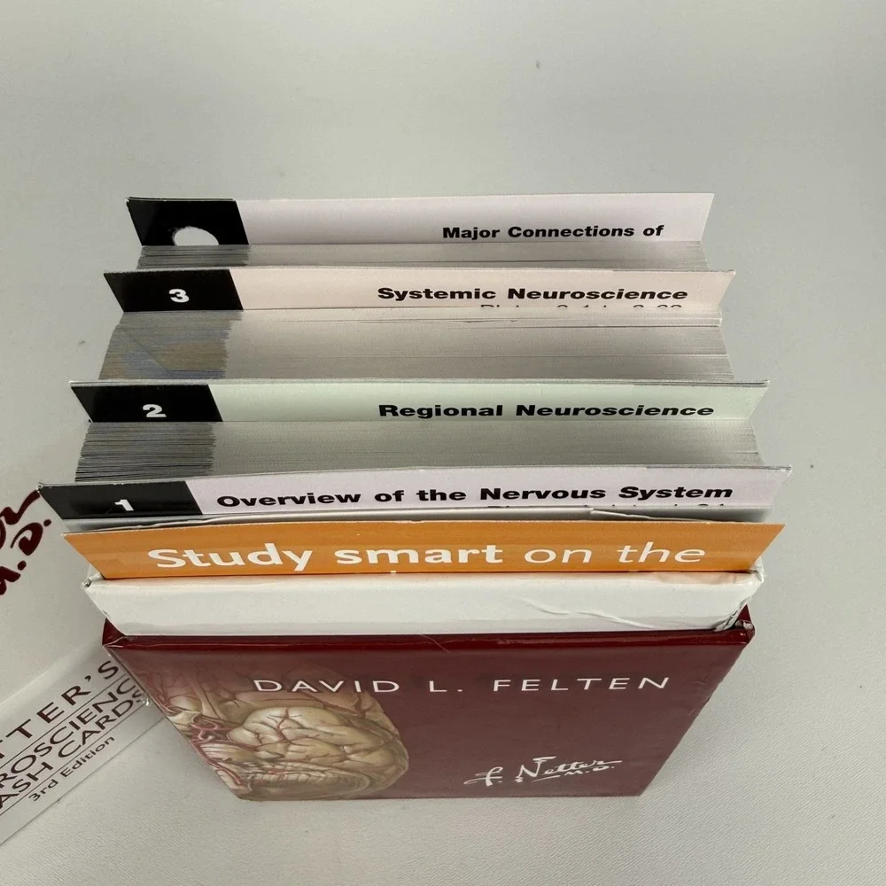 Netter's Neuroscience Flash Cards 3rd Edition‎ by David L. Felten - Used